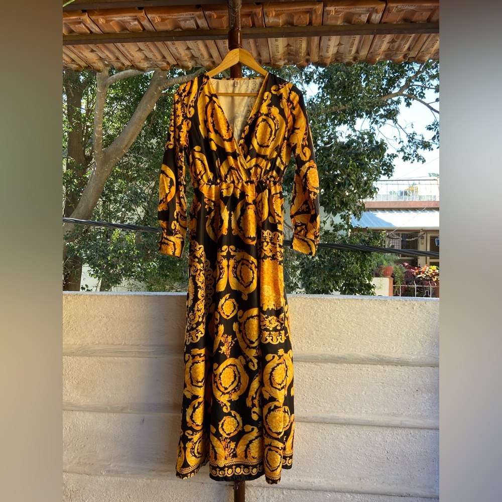 OC OrderPlus Wrap Long Dress. Size - M - Picture 5 of 9